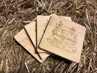 Truck Wood Coaster