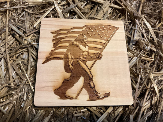 Big Foot USA Wood Coaster