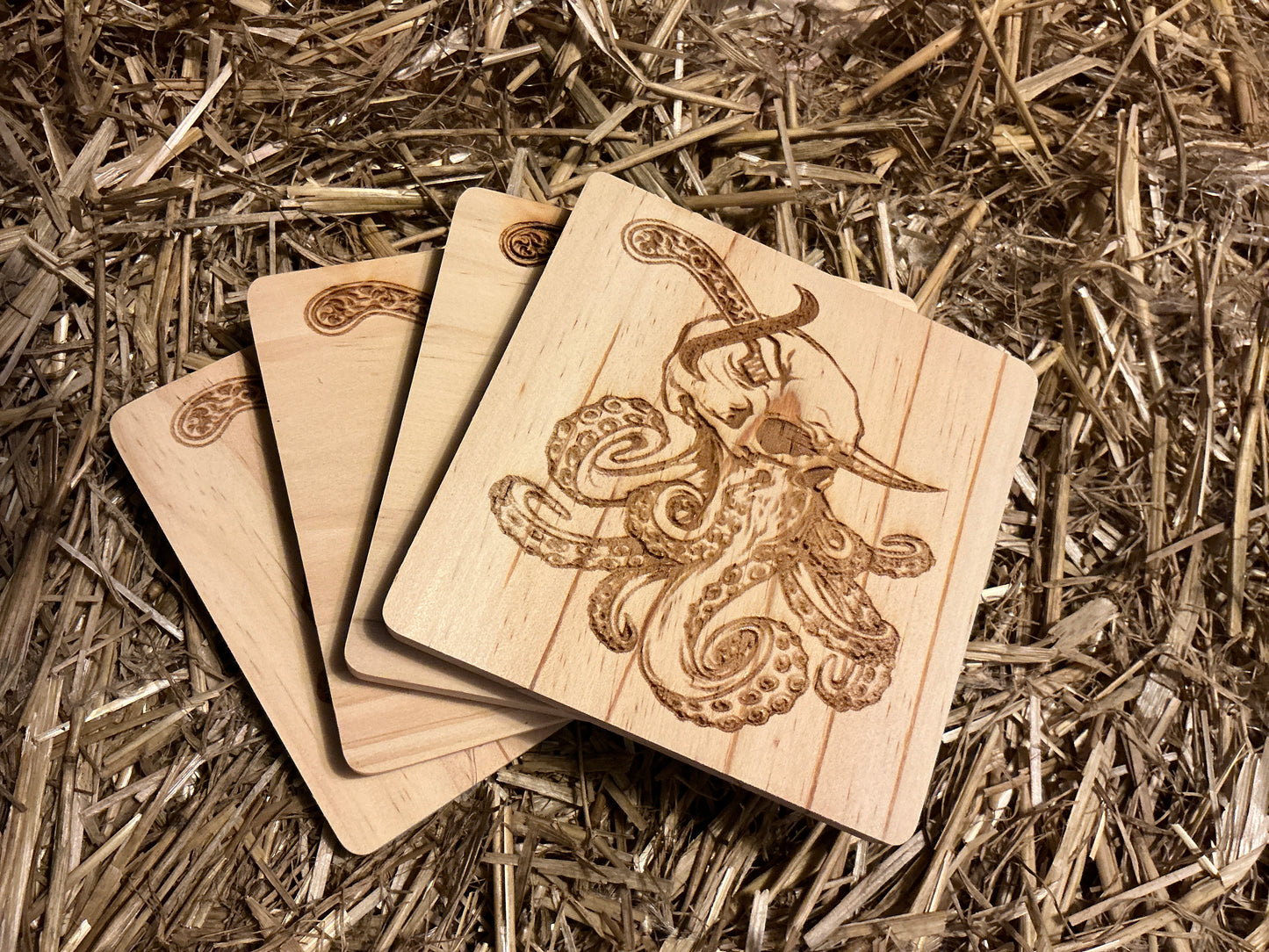 Squid Woods Coaster