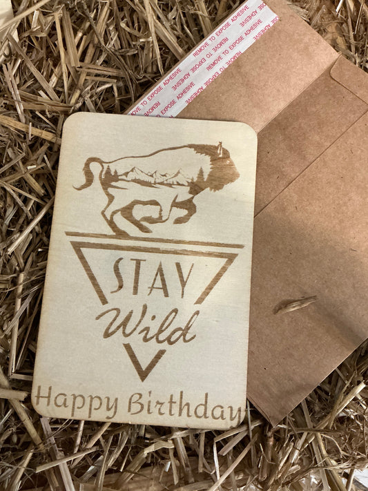 Wild One Birthday Card