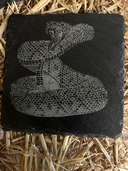 Rattlesnake Slate Coaster