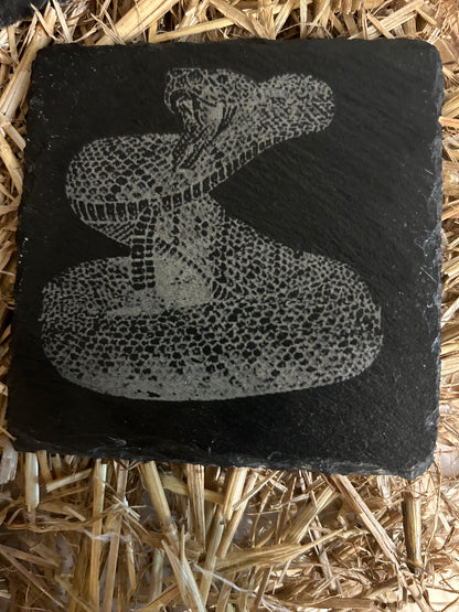 Rattlesnake Slate Coaster