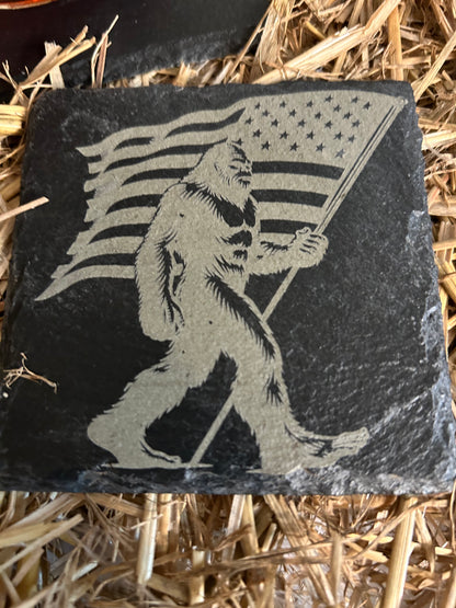 Big Foot USA Slate Coaster