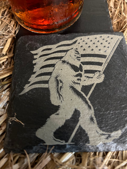 Big Foot USA Slate Coaster